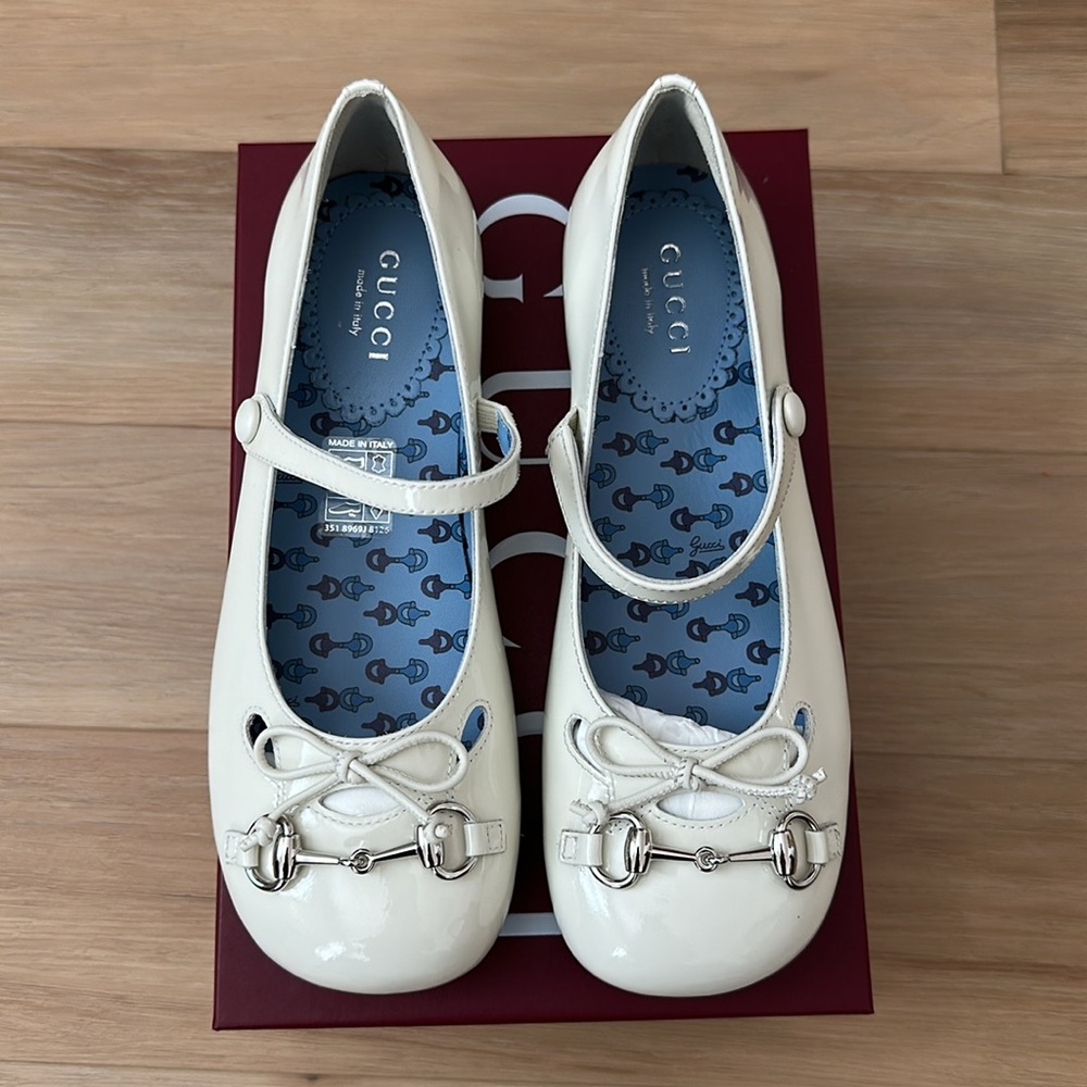 Gucci Girls’ HORSEBIT BALLET FLAT